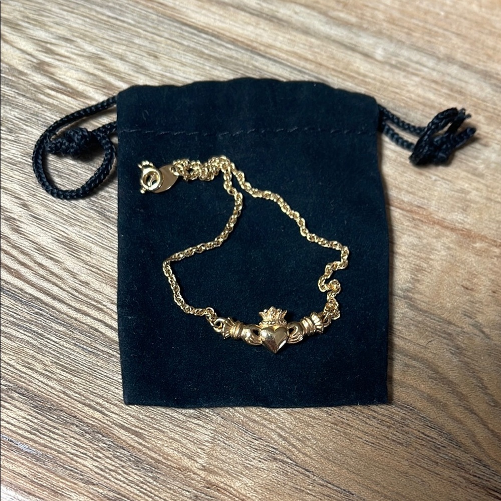 Claddagh Avon Gold Ankle Bracelet
